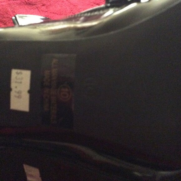 Olivia Ferguson Black Patent Leather Stiletto Heeled Above Ankle Boots Size 10 N - Picture 7 of 8